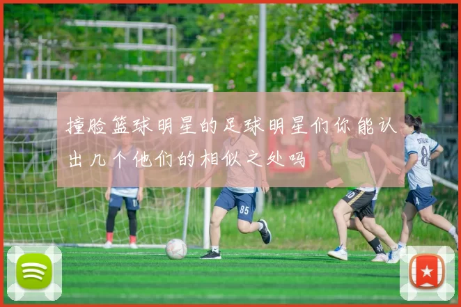 撞脸篮球明星的足球明星们你能认出几个他们的相似之处吗