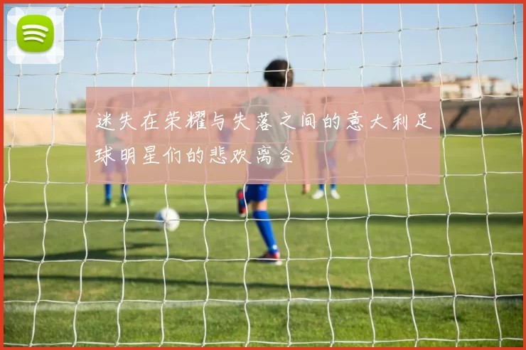 迷失在荣耀与失落之间的意大利足球明星们的悲欢离合